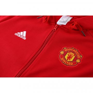 Chandal Con Capucha Del Manchester United 22-23 Rojo