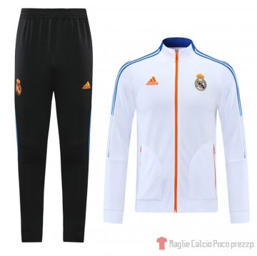 Tuta De Giacca Real Madrid 21-22 Blanco Tuta De Giacca Real Madrid 21-22 Blanco