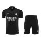 Tuta da Track Real Madrid Manica Corta 23-24 Negro - Pantalon Corto