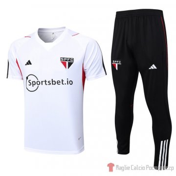Tuta da Track Sao Paulo Manica Corta 23-24 Blanco Tuta da Track Sao Paulo Manica Corta 23-24 Blanco