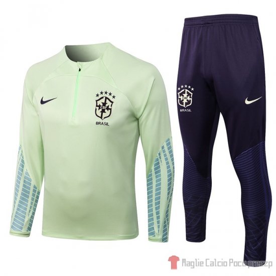 Felpa Della Tuta Brasil 2022-23 Verde - Clicca l'immagine per chiudere