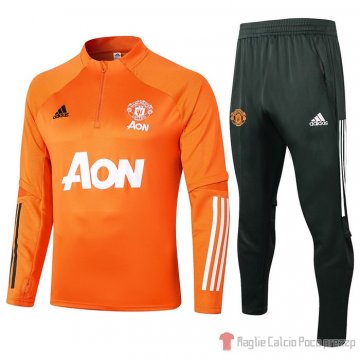 Felpa Manchester United 20-21 Naranja