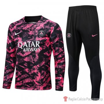 Felpa Della Tuta Paris Saint-germain 22-23 Negro Y Rosa Felpa Della Tuta Paris Saint-germain 22-23 Negro Y Rosa