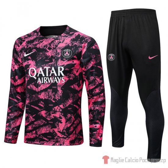 Felpa Della Tuta Paris Saint-germain 22-23 Negro Y Rosa - Clicca l'immagine per chiudere