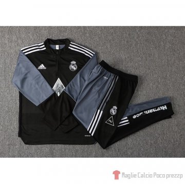 Tuta Da Track Felpa Real Madrid 2021-22 Negro