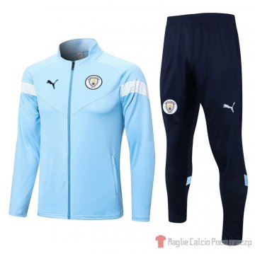 Giacca Della Tuta Manchester City 2022-2023 Azul Claro