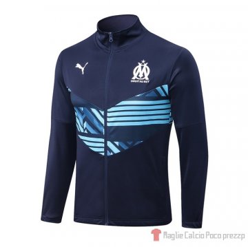Giacca Olympique Marsella 22-23 Azul Oscuro