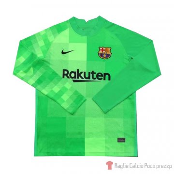 Maglia Barcellona Portiere Manica Lunga 21-22 Verde Maglia Barcellona Portiere Manica Lunga 21-22 Verde
