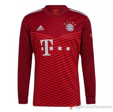 Maglia Bayern Munich Home Manica Lunga 21-22