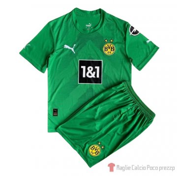 Maglia Borussia Dortmund Portiere Bambino 22-23 Verde