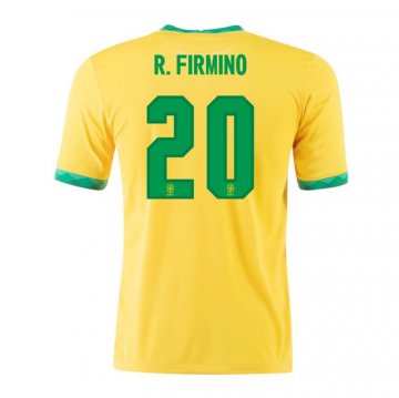 Maglia Brasileeeeee Giocatore R.firmino Home 20-21 Maglia Brasileeeeee Giocatore R.firmino Home 20-21