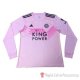 Maglia Leicester City Away Manica Lunga 2019/2020 Rosa