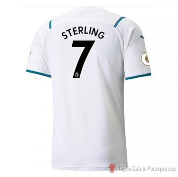 Maglia Manchester City Giocatore Sterling Away 21-22 Maglia Manchester City Giocatore Sterling Away 21-22