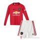 Maglia Manchester United Home Manica Lunga Bambino 2019/2020