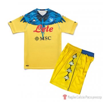 Maglia Napoli Kappa X Marcelo Burlon Bambino 2021 Maglia Napoli Kappa X Marcelo Burlon Bambino 2021
