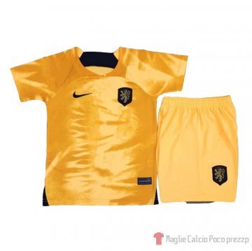 Maglia Paesi Bassi Home Bambino 2022 Maglia Paesi Bassi Home Bambino 2022