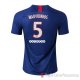 Maglia Paris Saint-Germain Giocatore Marquinhos Home 2019/2020