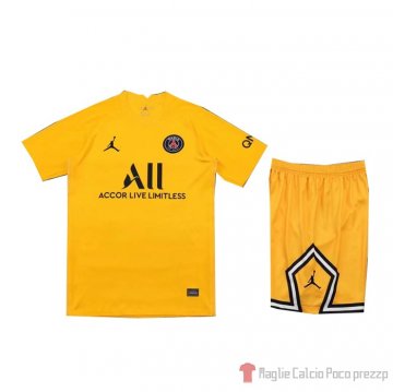 Maglia Paris Saint-germain Portiere Bambino 21-22 Amarillo Maglia Paris Saint-germain Portiere Bambino 21-22 Amarillo