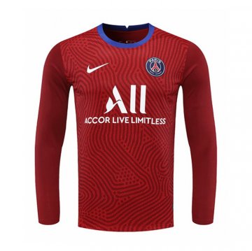 Maglia Paris Saint-germain Portiere Manica Lunga 20-21 Rosso Maglia Paris Saint-germain Portiere Manica Lunga 20-21 Rosso