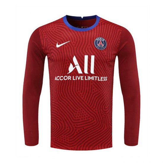 Maglia Paris Saint-germain Portiere Manica Lunga 20-21 Rosso - Clicca l'immagine per chiudere