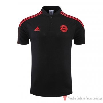 Maglia Polo Bayern Munich 22-23 Nero Maglia Polo Bayern Munich 22-23 Nero