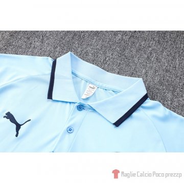 Maglia Polo Del Manchester City 2022-23 Azul