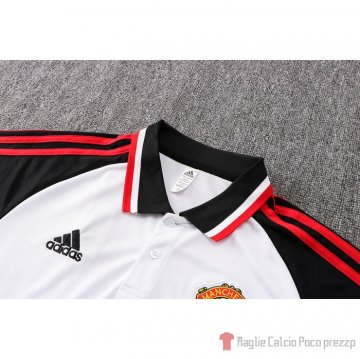 Maglia Polo Manchester United 22-23 Blanco