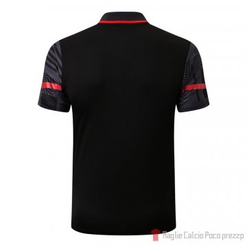 Maglia Polo Del Milan 2022-2023 Negro