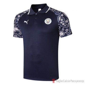 Maglia Polo Manchester City 2020-21 Blu