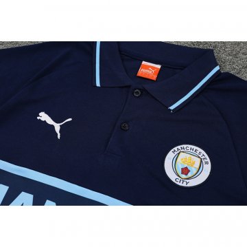 Maglia Polo Manchester City 2022-2023 Blu Marino