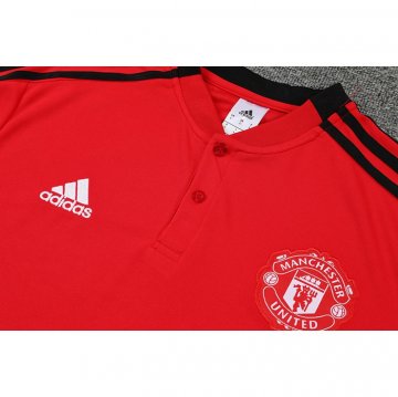 Maglia Polo Manchester United 2022-23 Rosso