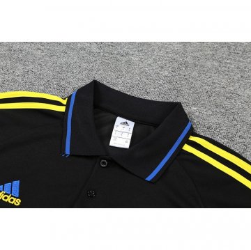 Maglia Polo Manchester United 22-23 Nero E Blu