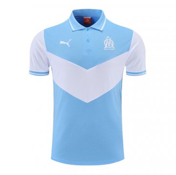 Maglia Polo Marsiglia 22-23 Blu E Bianco Maglia Polo Marsiglia 22-23 Blu E Bianco