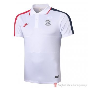 Maglia Polo Paris Saint-Germain 2020/2021 Bianco Maglia Polo Paris Saint-Germain 2020/2021 Bianco