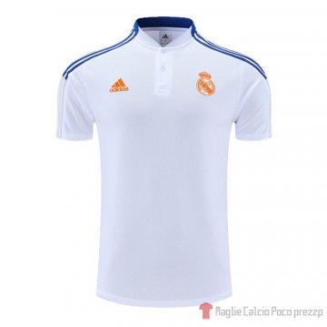 Maglia Polo Real Madrid 22-23 Bianco E Blu