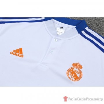 Maglia Polo Real Madrid 22-23 Bianco E Blu