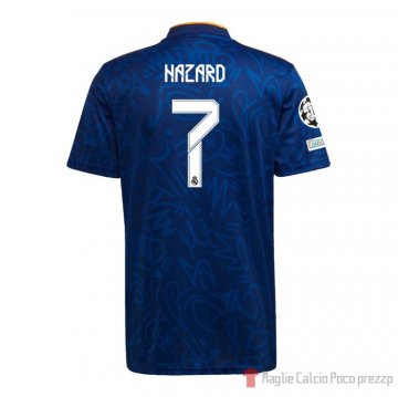 Maglia Real Madrid Giocatore Hazard Away 21-22 Maglia Real Madrid Giocatore Hazard Away 21-22
