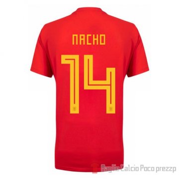 Maglia Spagna Giocatore Nacho Home 2018 Maglia Spagna Giocatore Nacho Home 2018