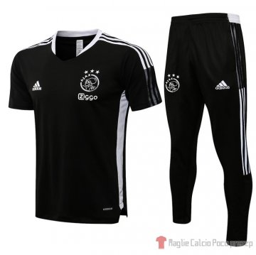 Tuta Da Track Ajax Manica Corta 21-22 Nero Tuta Da Track Ajax Manica Corta 21-22 Nero
