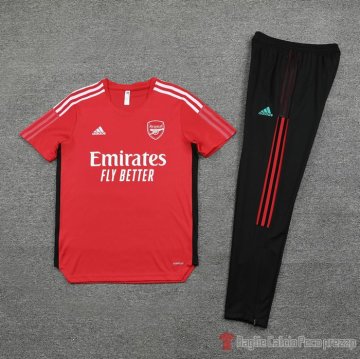 Tuta Da Track Arsenal Manica Corta 2021-22 Rosso