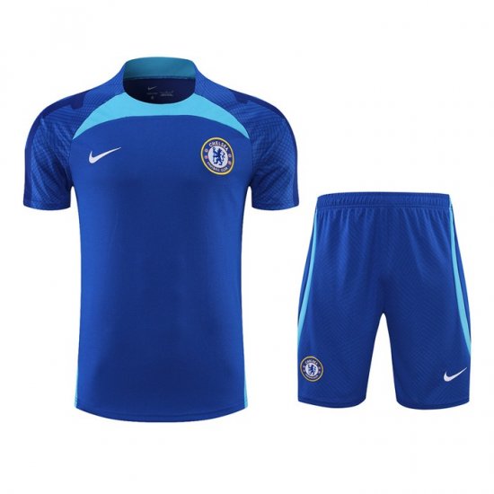 Tuta Da Track Chelsea Manica Corta 22-23 Blu - Pantalon Corto - Clicca l'immagine per chiudere