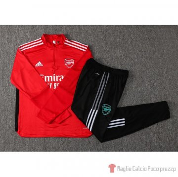 Tuta Da Track Felpa Arsenal Bambino 2021-22 Rosso