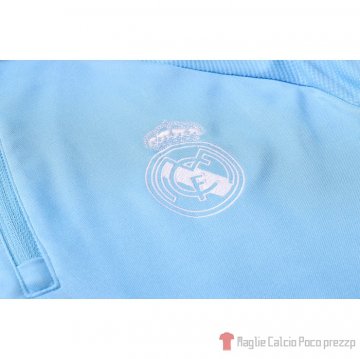 Tuta Da Track Felpa Real Madrid Bambino 20-21 Blu