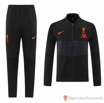 Tuta Da Track Giacca Liverpool 21-22 Nero E Grigio Tuta Da Track Giacca Liverpool 21-22 Nero E Grigio