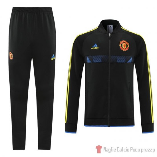 Tuta Da Track Giacca Manchester United 21-22 Nero E Blu - Clicca l'immagine per chiudere