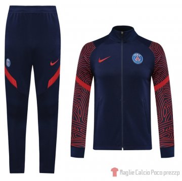 Tuta Da Track Giacca Paris Saint-germain 20-21 Blu E Rosso Tuta Da Track Giacca Paris Saint-germain 20-21 Blu E Rosso