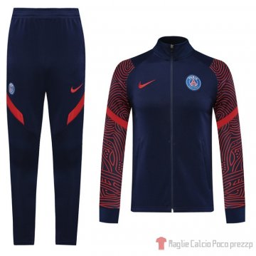 Tuta Da Track Giacca Paris Saint-germain 20-21 Blu E Rosso