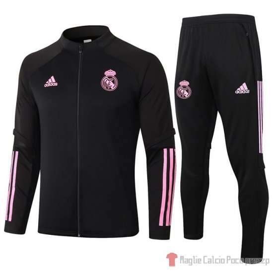 Tuta Da Track Giacca Real Madrid Bambino 20-21 Nero - Clicca l'immagine per chiudere