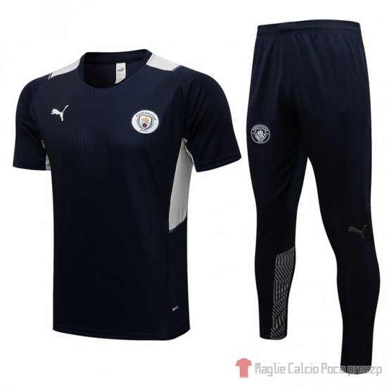 Tuta Da Track Manchester City Manica Corta 2021-22 Blu - Clicca l'immagine per chiudere