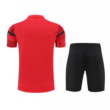 Tuta Da Track Milan Manica Corta 22-23 Rosso - Pantalon Corto